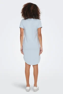 JDY Vestido Corto Asimetrco Azul Claro New