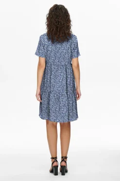 JDY Vestido Corto Camisero Negro