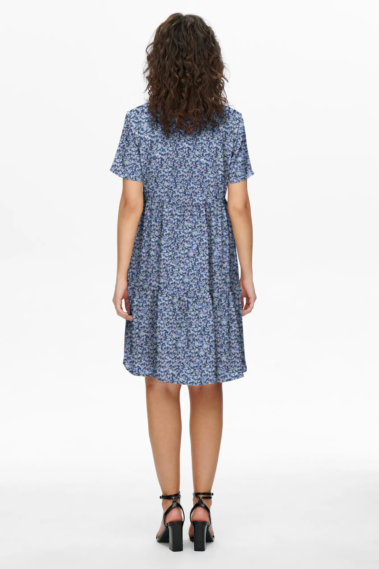 JDY Vestido Corto Camisero Negro