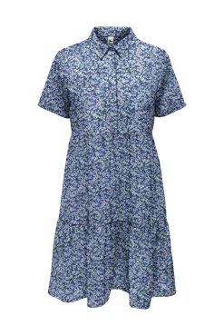 JDY Vestido Corto Camisero Negro