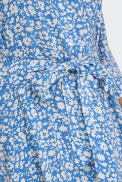 JDY Vestido Corto Camisero Azul Medio Discount