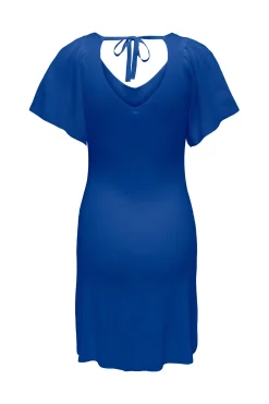 Only Vestido Corto Canale Azul Oscuro Sale