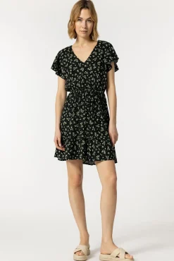 Tiffosi Vestido Corto Carmecita Negro Outlet