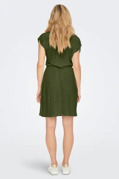 JDY Vestido Corto Con Encaje Kaki Oscuro Online