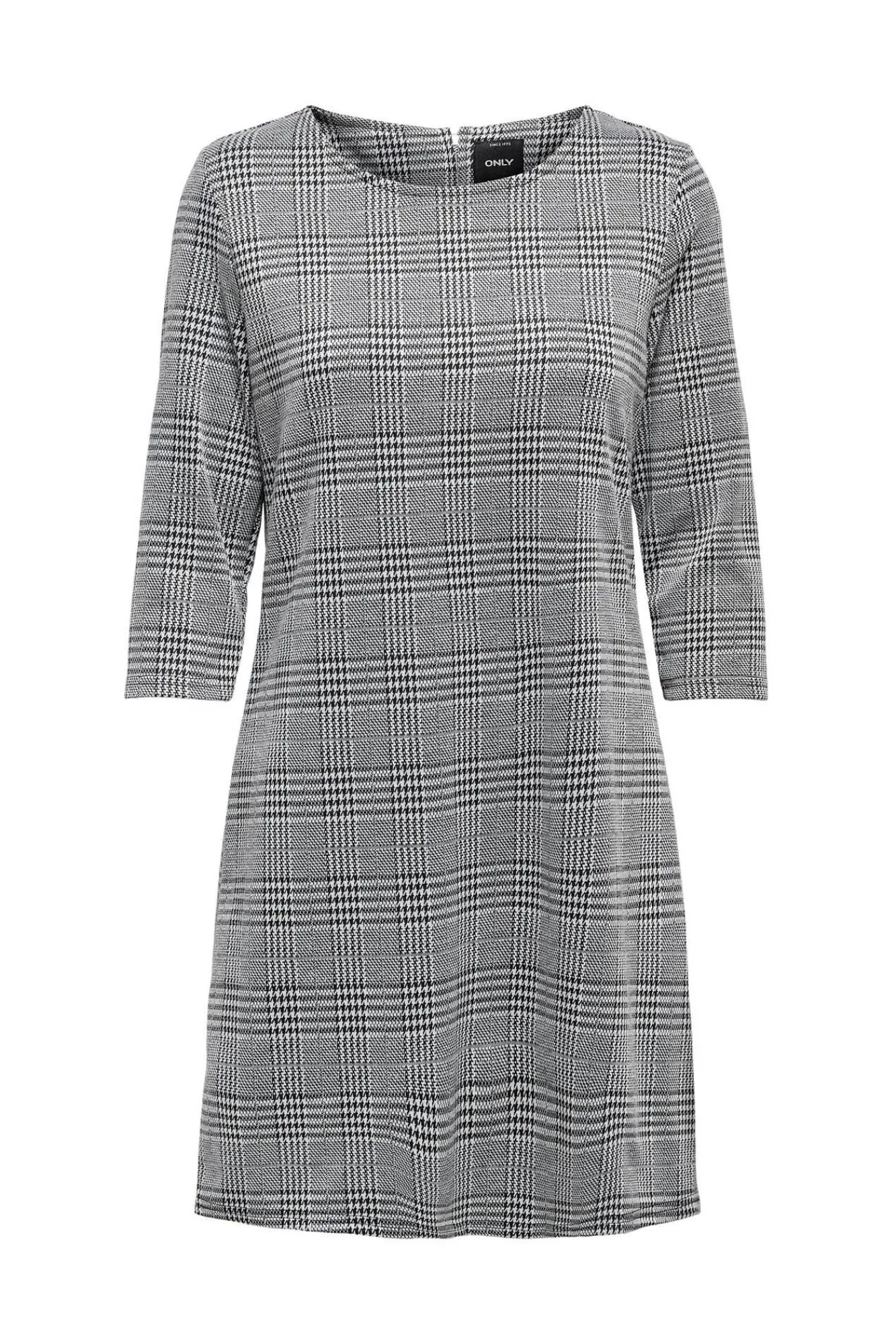 Only Vestido Corto Con Magas 3/4 Negro Hot