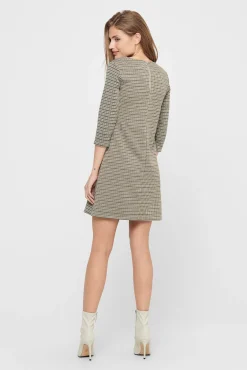 Only Vestido Corto Con Magas 3/4 Blanco Hot