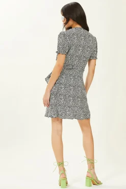 Pimkie Vestido Corto Cruzado Negro Discount
