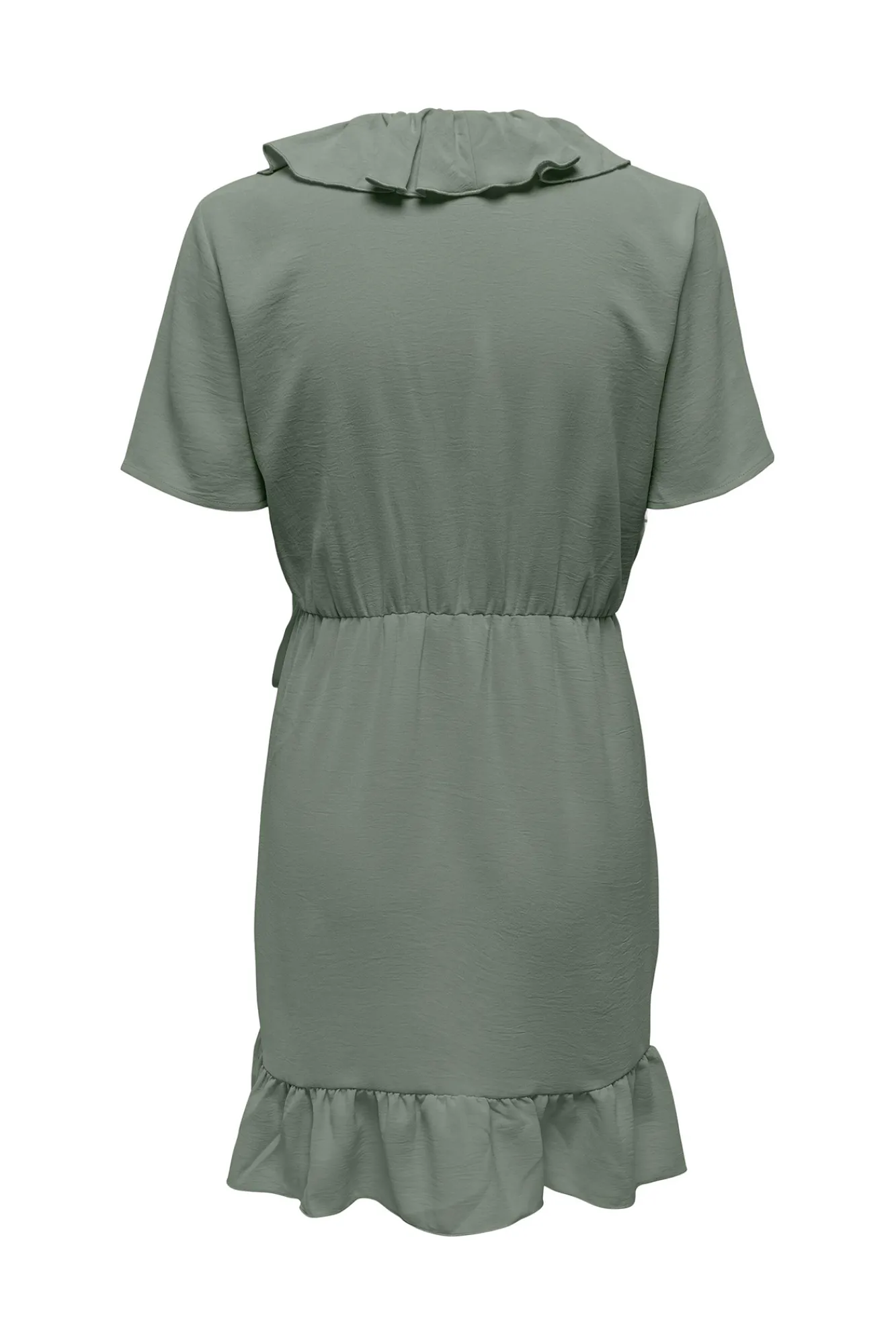 JDY Vestido Corto Cruzado Verde Best