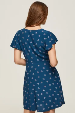 Pepe Jeans Vestido Corto Cruzado. Multicolor Clearance
