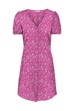 Only Vestido Corto Cruzado Rojo Clearance