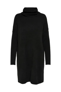 Only Vestido Corto Cuello Alto Negro New