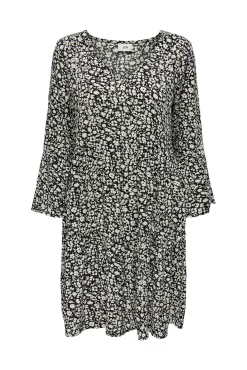 JDY Vestido Corto Cuello V Negro