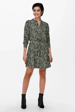 Only Vestido Corto De Corte Tunica Verde