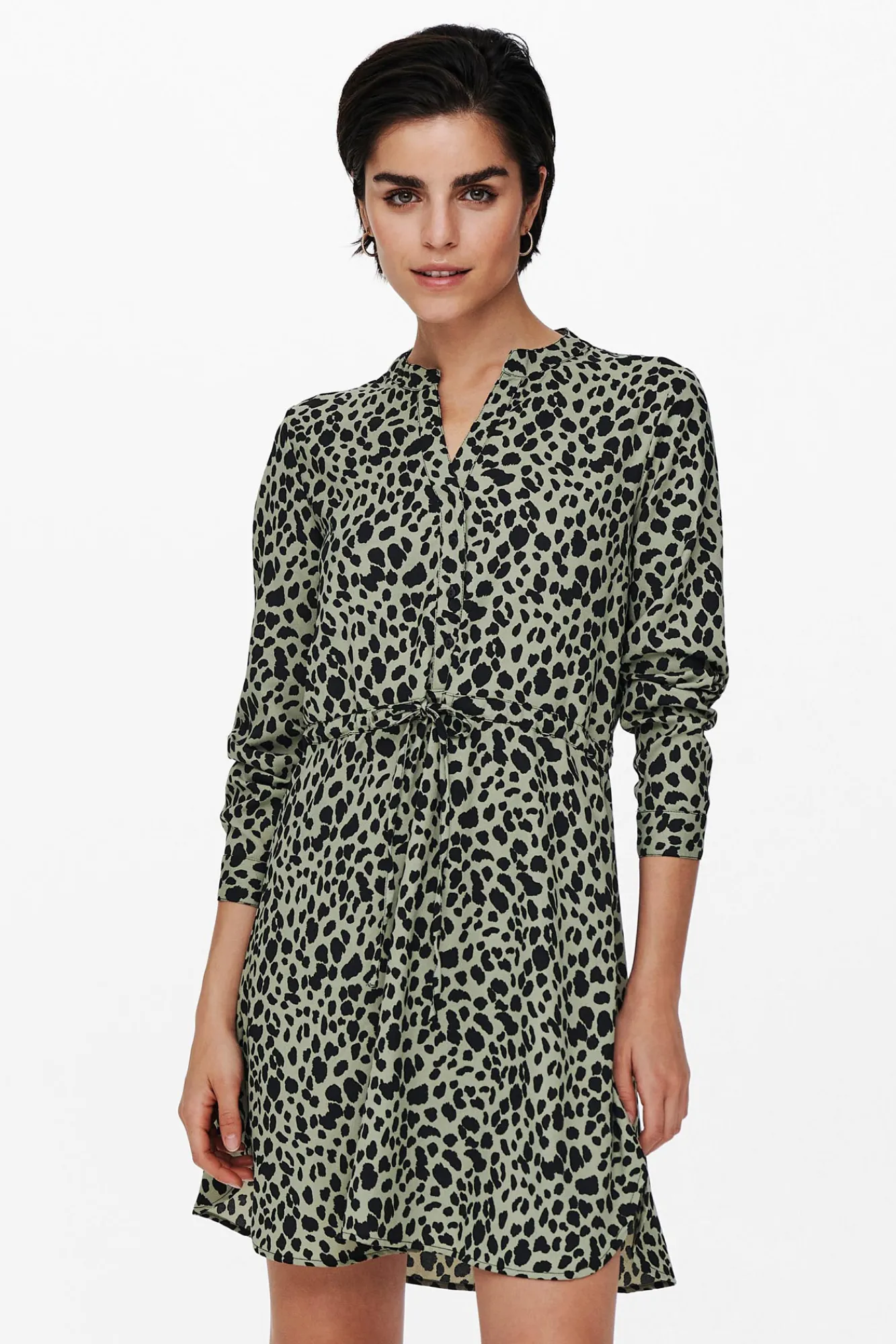 Only Vestido Corto De Corte Tunica Verde