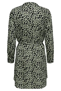 Only Vestido Corto De Corte Tunica Verde