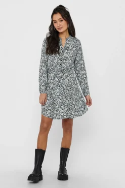 Only Vestido Corto De Corte Tunica Negro Sale