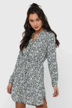 Only Vestido Corto De Corte Tunica Negro Sale