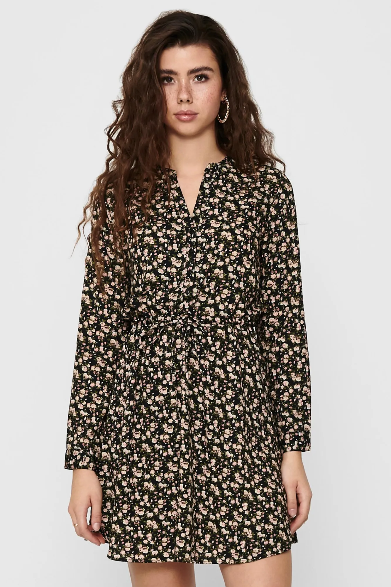 Only Vestido Corto De Corte Tunica Blanco Online