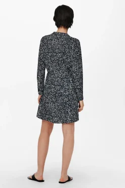 Only Vestido Corto De Corte Tunica Negro New