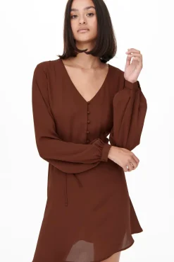 JDY Vestido Corto De Gasa Rojo Hot