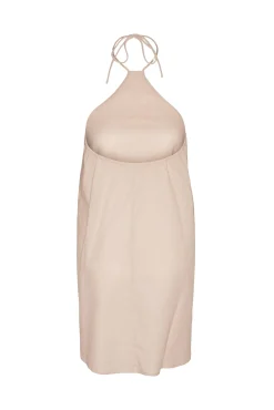 Noisy May Vestido Corto De Lino Blanco Outlet