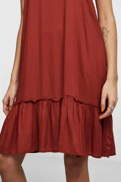 Pieces Vestido Corto De Mujer Rojo Discount