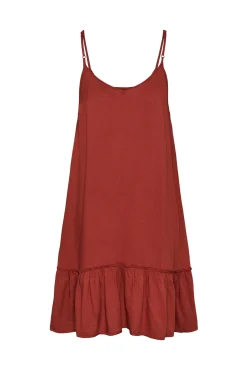 Pieces Vestido Corto De Mujer Rojo Discount