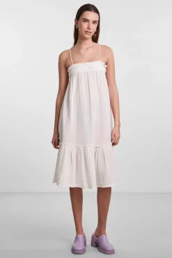 Pieces Vestido Corto De Mujer Blanco Best