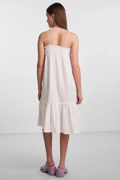 Pieces Vestido Corto De Mujer Blanco Best