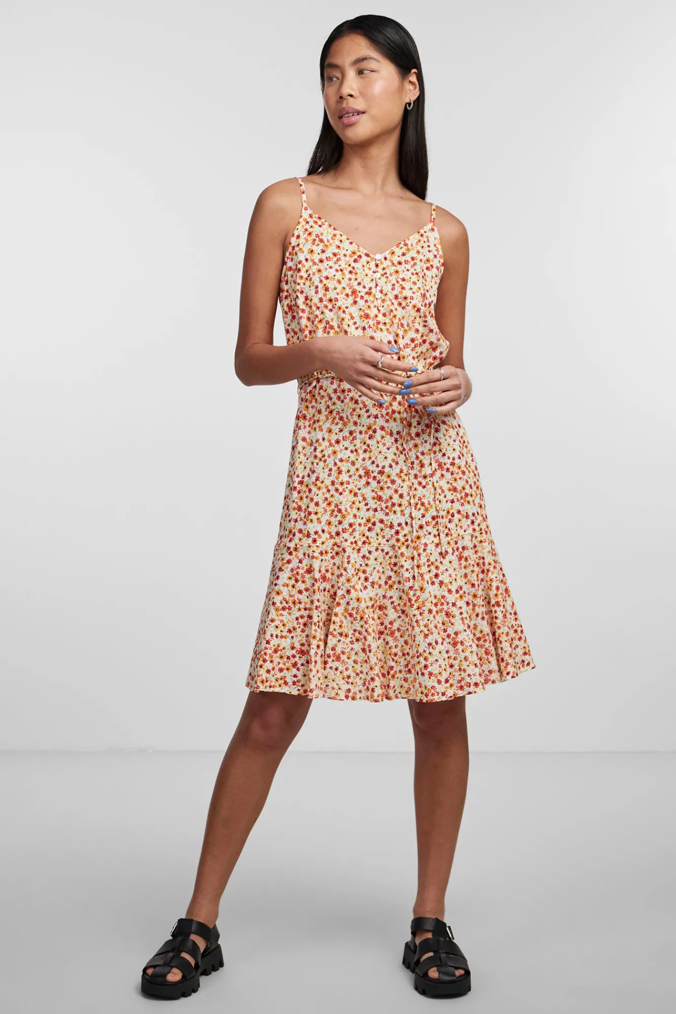 Pieces Vestido Corto De Mujer Blanco Hot