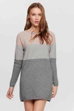 Only Vestido Corto De Punto Rosa Discount