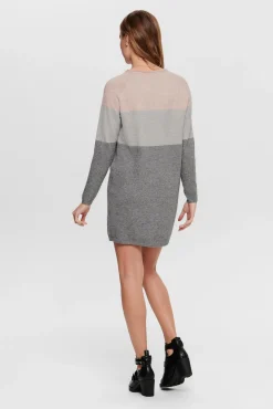Only Vestido Corto De Punto Rosa Discount