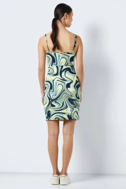 Noisy May Vestido Corto De Tirantes Verde Outlet