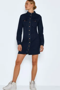 Noisy May Vestido Corto Denim Azul Medio Best