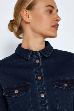 Noisy May Vestido Corto Denim Azul Medio Best