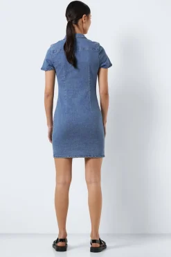 Noisy May Vestido Corto Denim Azul Medio Sale