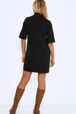 Noisy May Vestido Corto Denim Negro