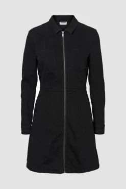 Noisy May Vestido Corto Denim Negro Discount