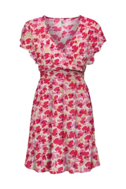 JDY Vestido Corto Estampado Marron Medio Sale