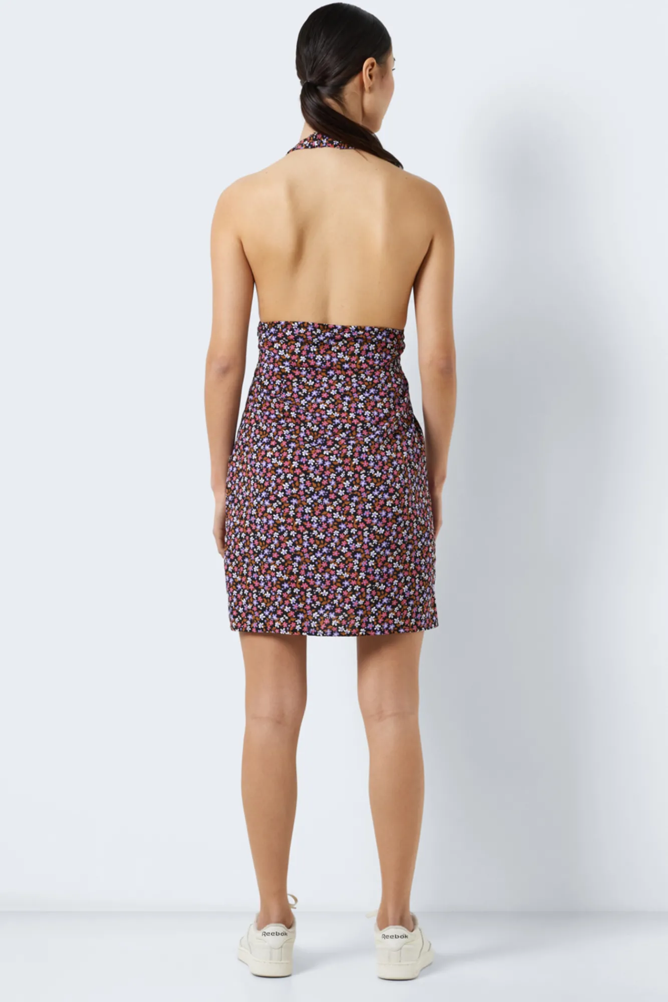 Noisy May Vestido Corto Estampado Negro