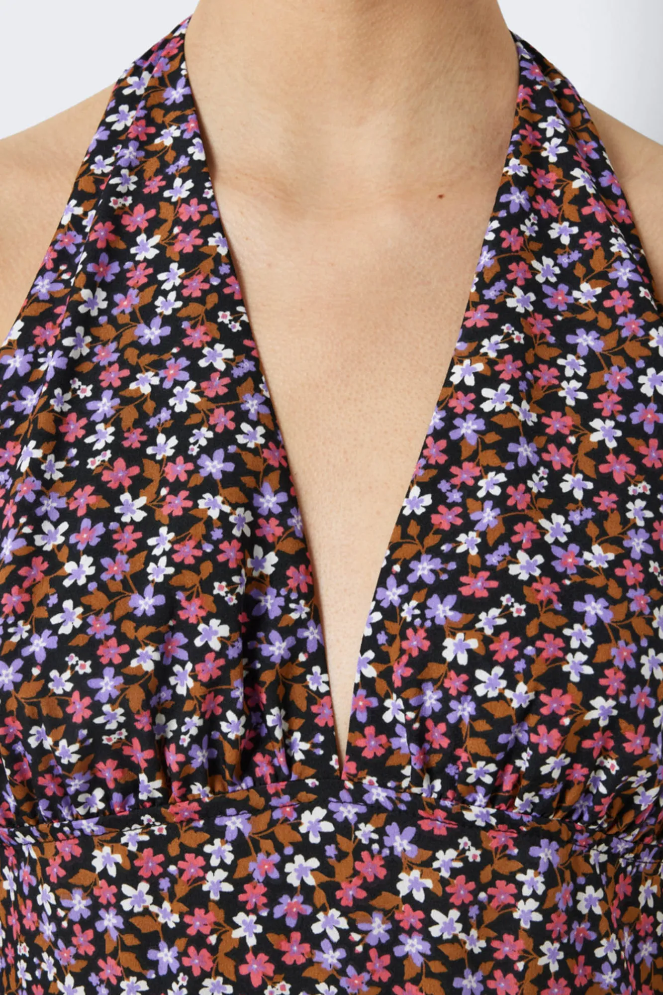 Noisy May Vestido Corto Estampado Negro