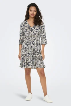 JDY Vestido Corto Estampado Gris Medio Sale