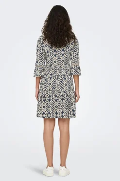 JDY Vestido Corto Estampado Gris Medio Sale
