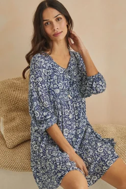 Women'secret Vestido Corto Flores Estampado New