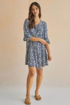 Women'secret Vestido Corto Flores Estampado New