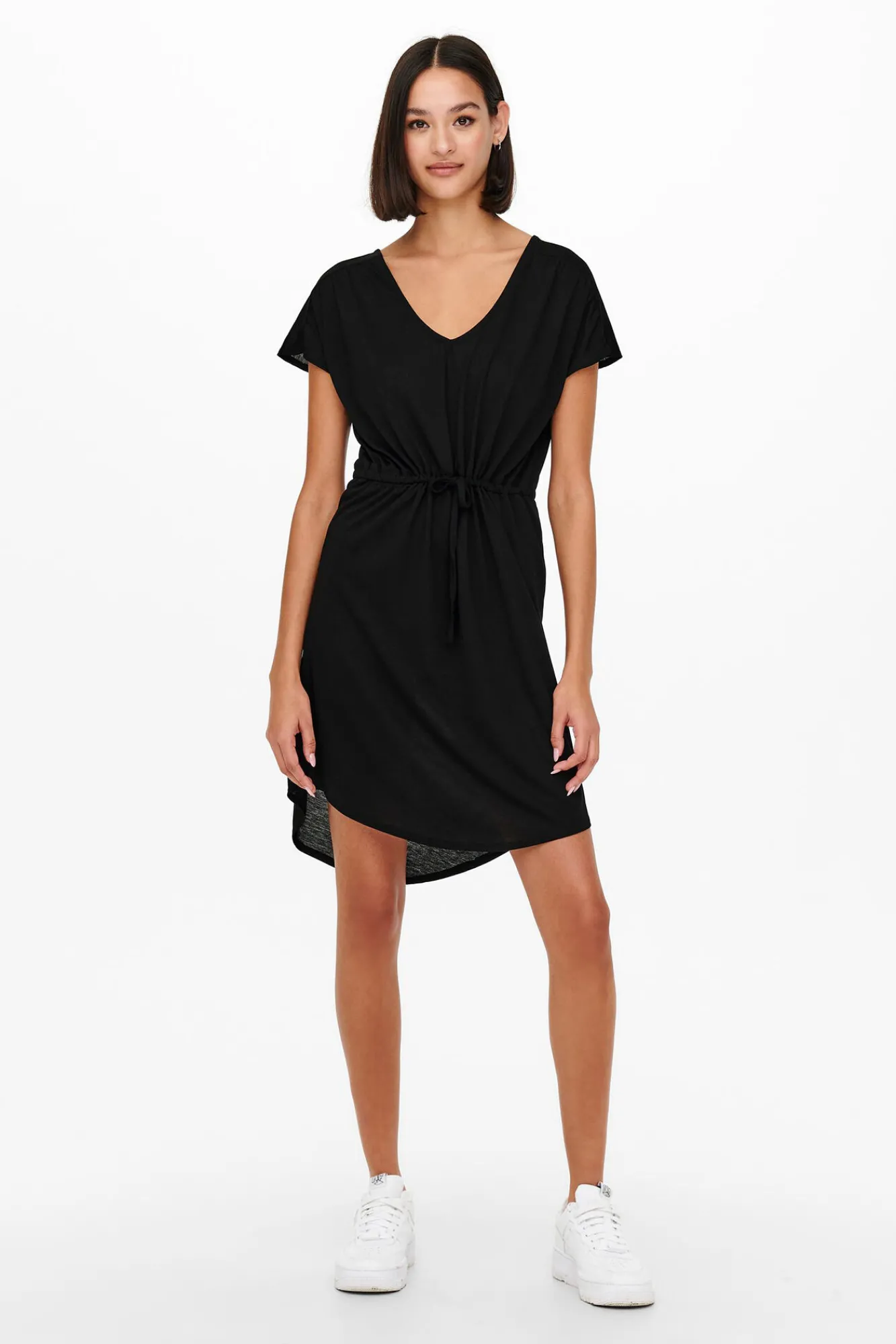 JDY Vestido Corto Fluido Negro Discount