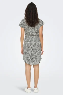 JDY Vestido Corto Fluido Gris Claro New