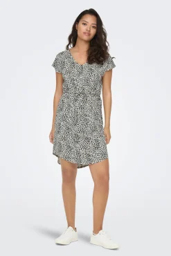 JDY Vestido Corto Fluido Gris Claro New