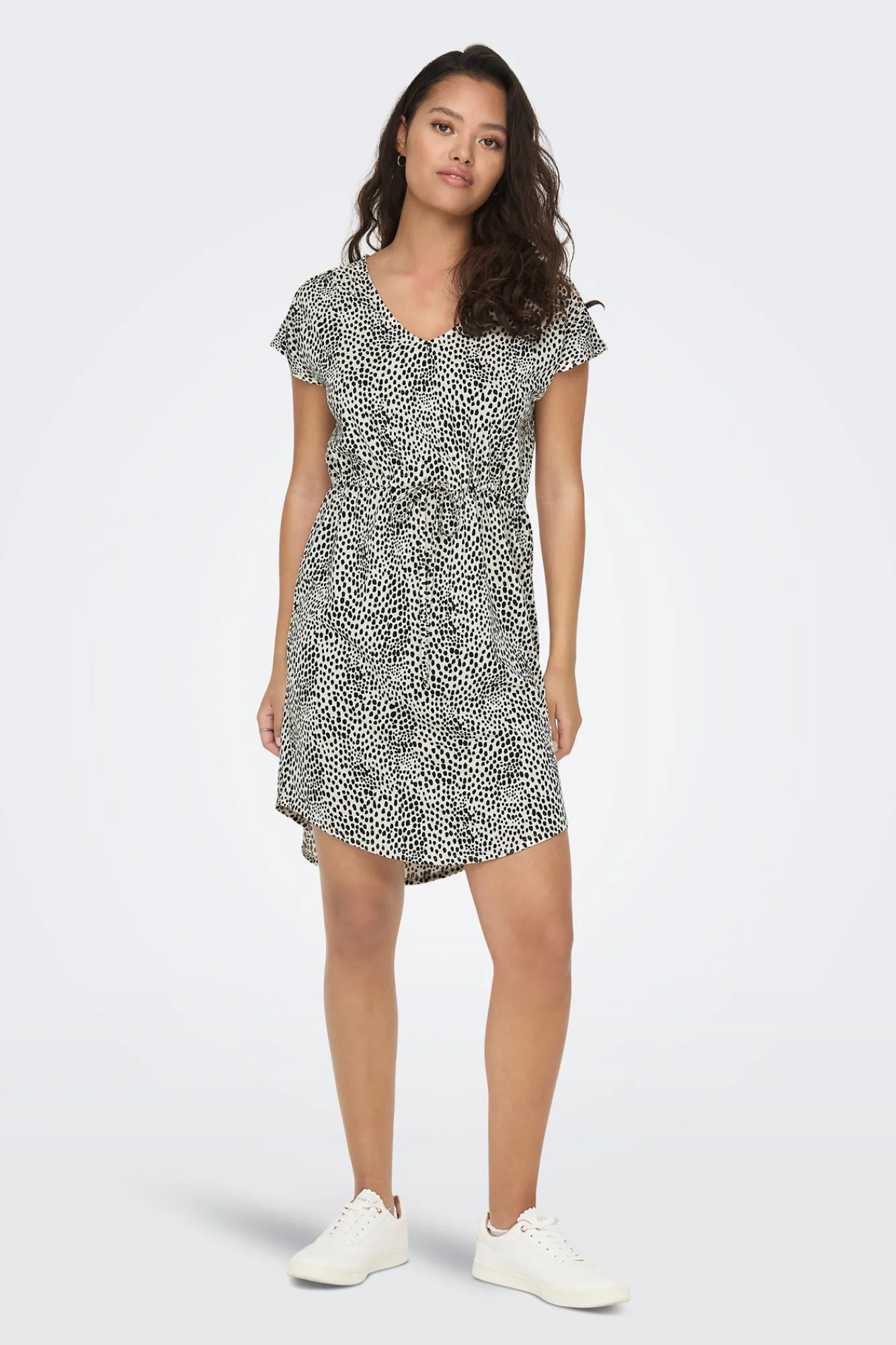 JDY Vestido Corto Fluido Gris Claro New
