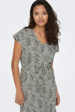 JDY Vestido Corto Fluido Gris Claro New